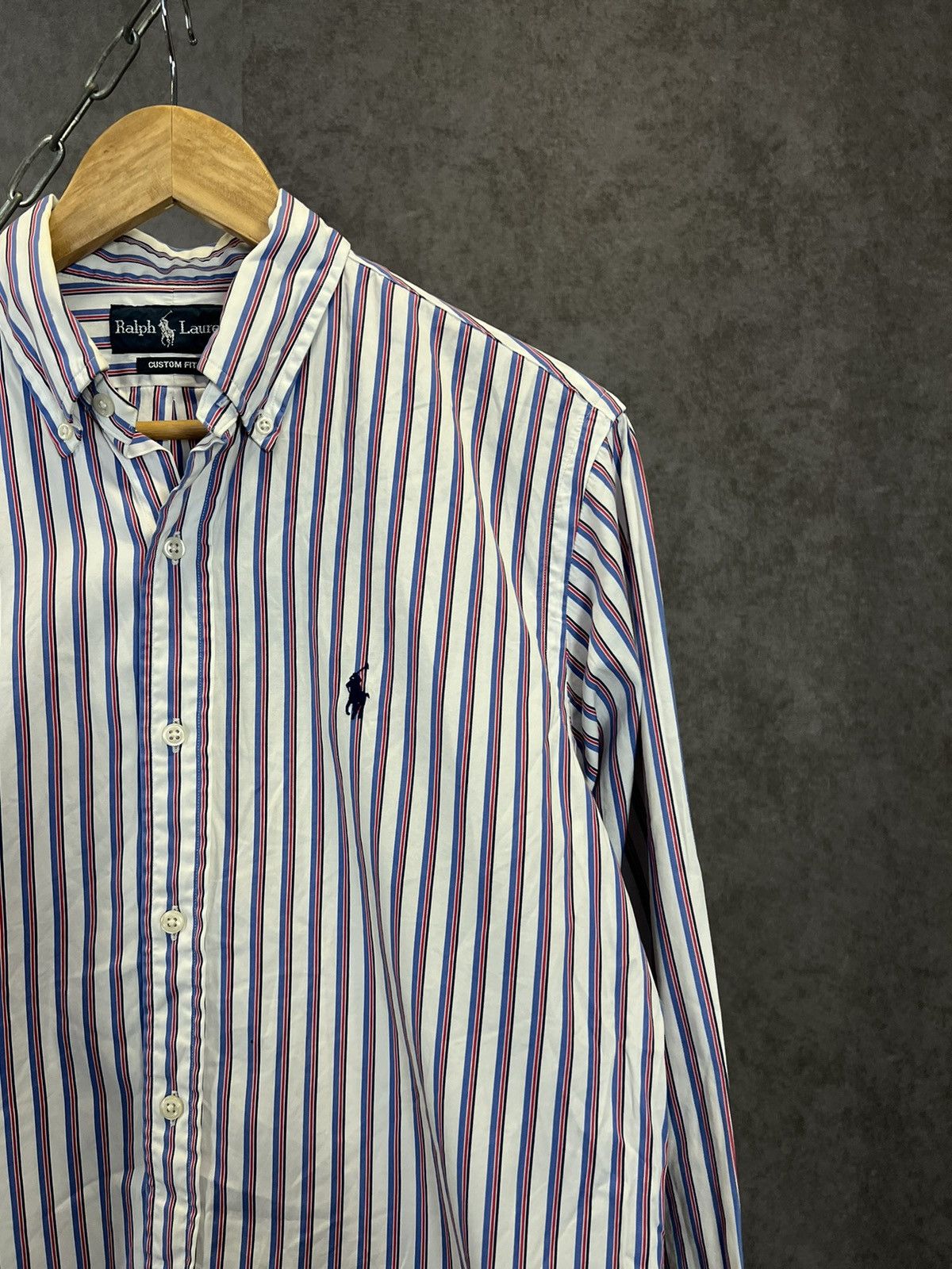 Designer × Polo Ralph Lauren × Vintage Polo Ralph Lauren vintage designer logo striped shirt Size US M / EU 48-50 / 2 - 2 Thumbnail