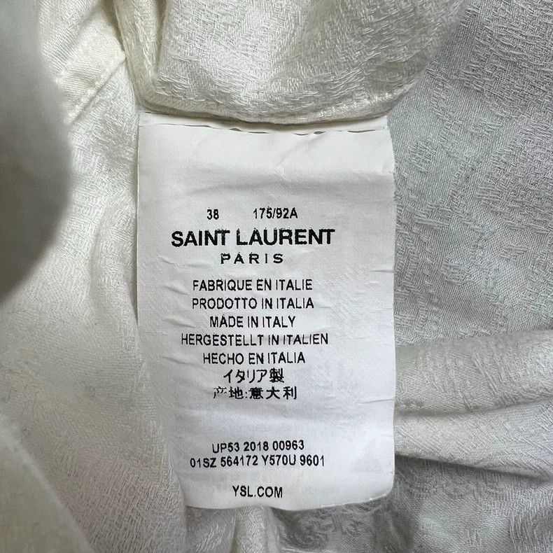 Saint Laurent Paris saint laurent paris size 38 19ss Paisley Embossed Totem Shi Size US M / EU 48-50 / 2 - 5 Thumbnail