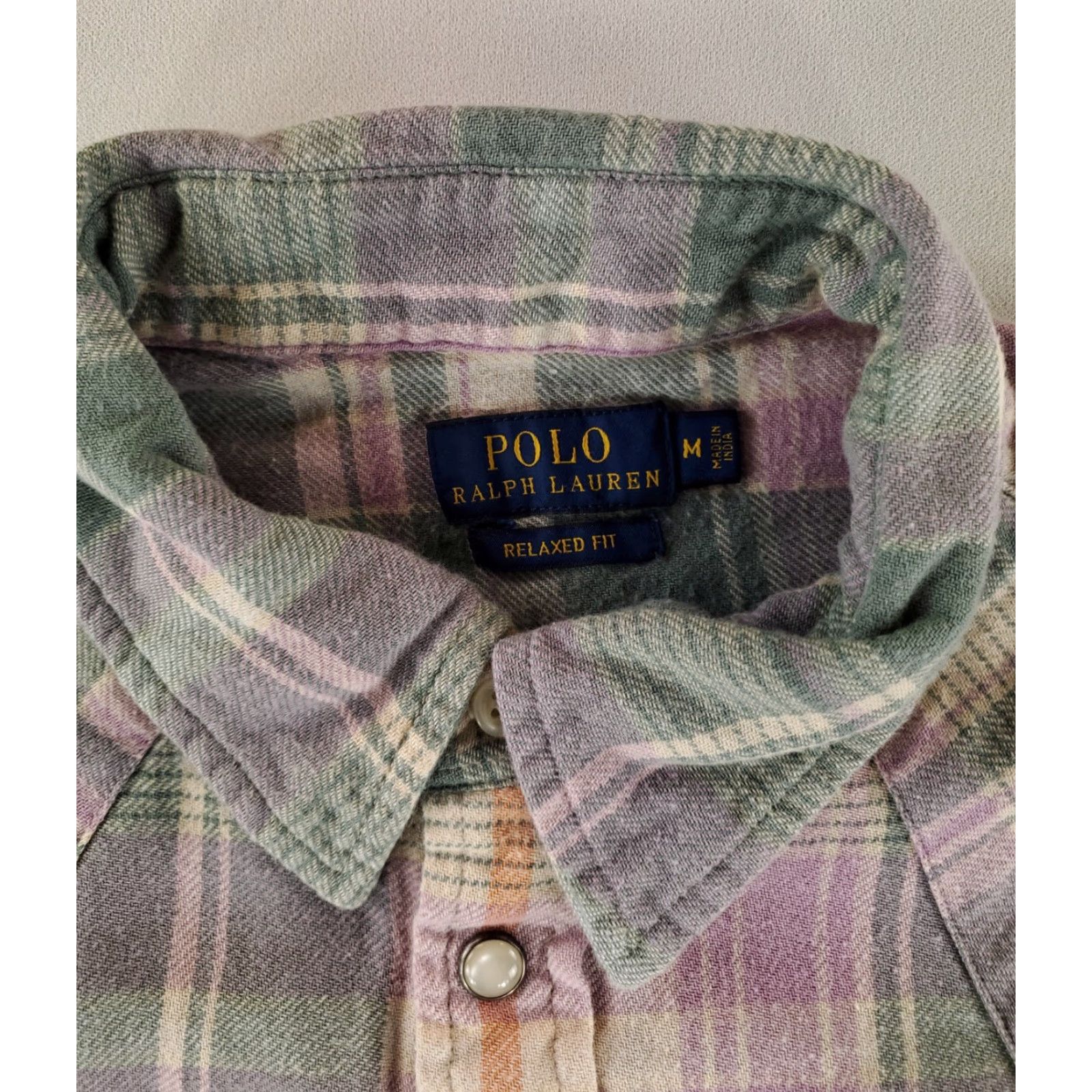 Polo Ralph Lauren Polo Ralph Lauren Shirt Plaid Flannel Pearl Snap Western Mens M Multicolor Relaxed Fit Long Sleeve Mens Size US M / EU 48-50 / 2 - 2 Thumbnail