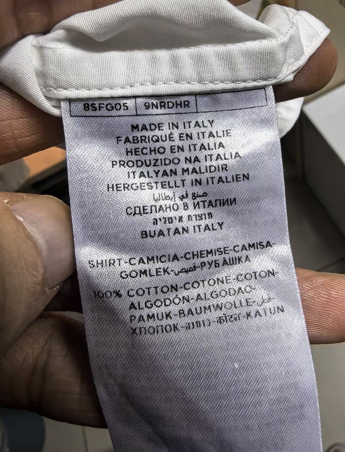 Fear of God Fear of God × Zegna White High-Neck Shirt Size US S / EU 44-46 / 1 - 6 Thumbnail
