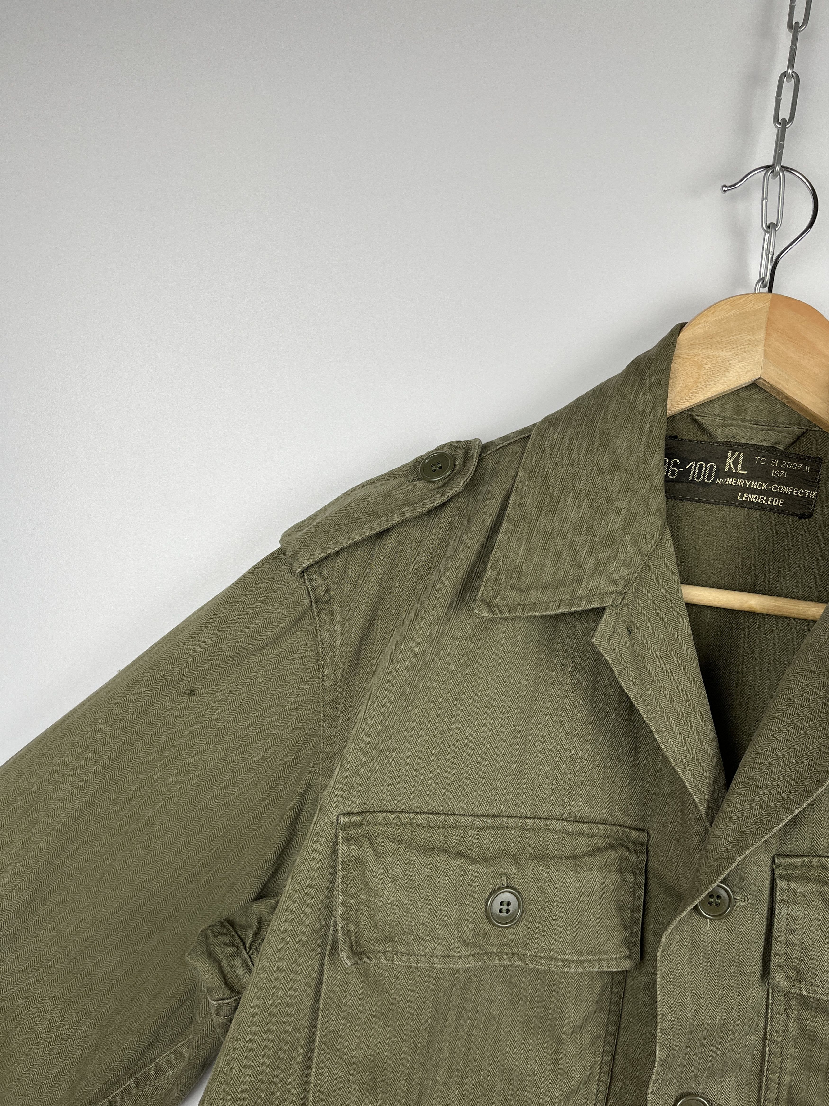 Le Laboureur 70s Vintage Neirynck-Confectie Lendelede Army Field Jacket Size US M / EU 48-50 / 2 - 9 Thumbnail
