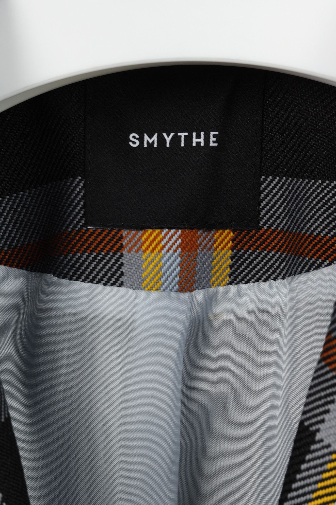 SMYTHE Smythe Black Plaid-Print Pouf Sleeve Blazer Size S / US 4 / IT 40 - 4 Thumbnail