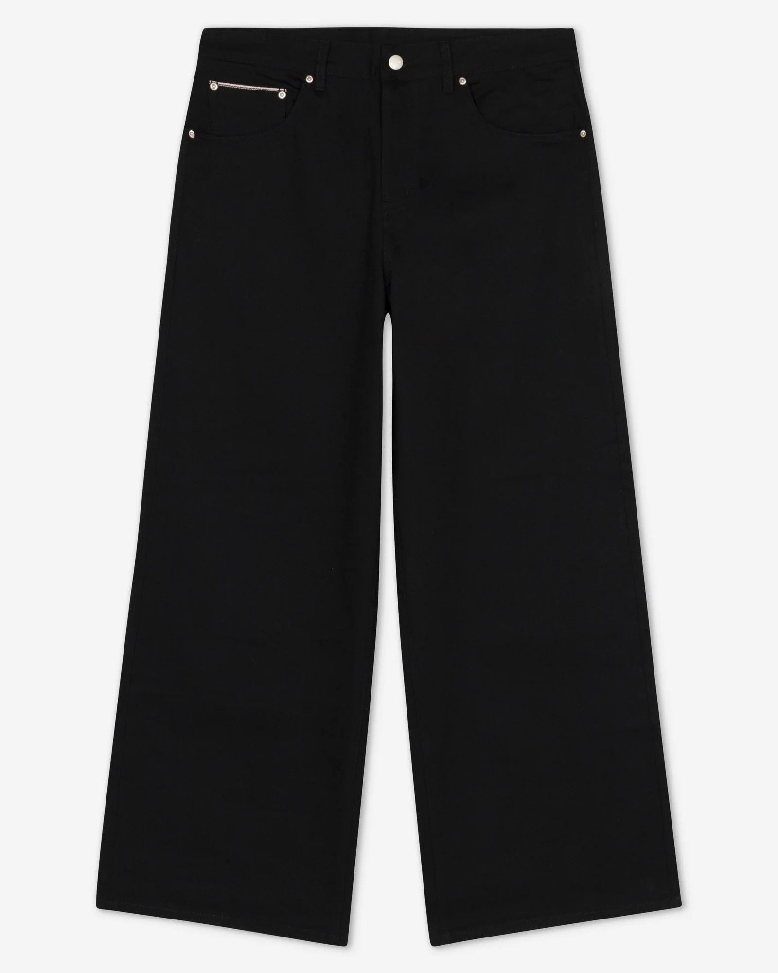 Other Berlin Inc Japanese Selvedge Wide-Leg Baggy Denim - Black Size US 34 / EU 50 - 6 Thumbnail