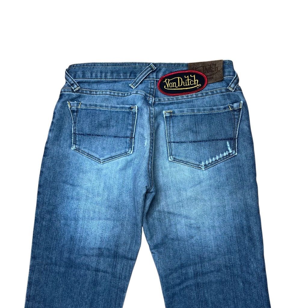 Vintage × Von Dutch Vintage 90s Y2K Von Dutch Patch Jeans Size 26 Made In USA Size 26" / US 2 / IT 38 - 6 Thumbnail