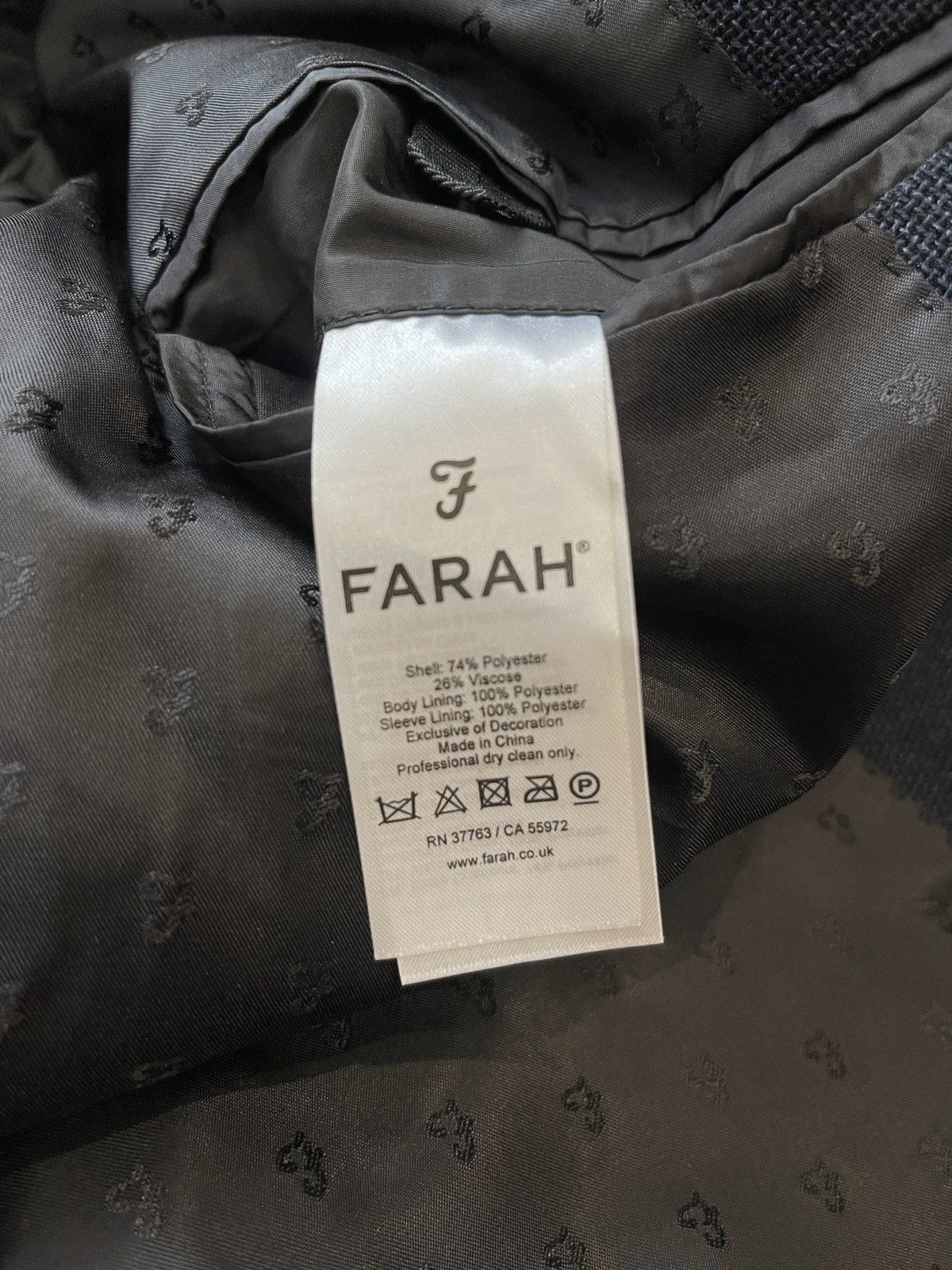 Farah Farah men’s blazer classic jacket sport coat 42R Size 42R - 9 Thumbnail