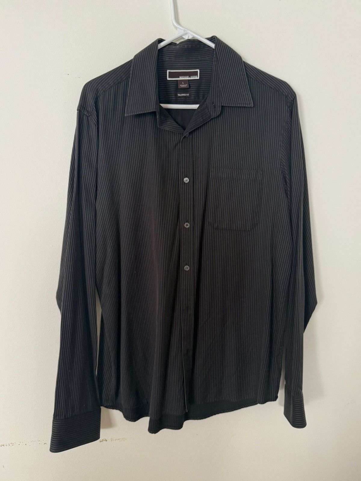 Michael Kors Vintage Stripe Collared Button Up Shirt Size US L / EU 52-54 / 3 - 1 Thumbnail