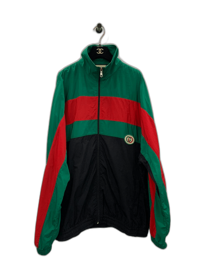 Gucci Gucci Green Red Black Windbreaker Size US L / EU 52-54 / 3 - 1 Thumbnail