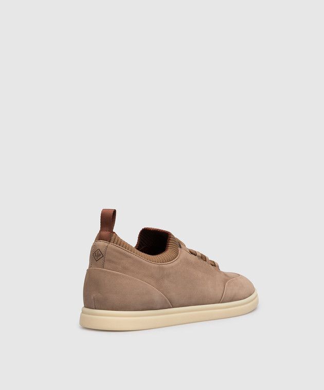 Loro Piana o1w1db10125 FAL2899 Soho Walk Sneakers in Beige Size US 11 / EU 44 - 3 Thumbnail