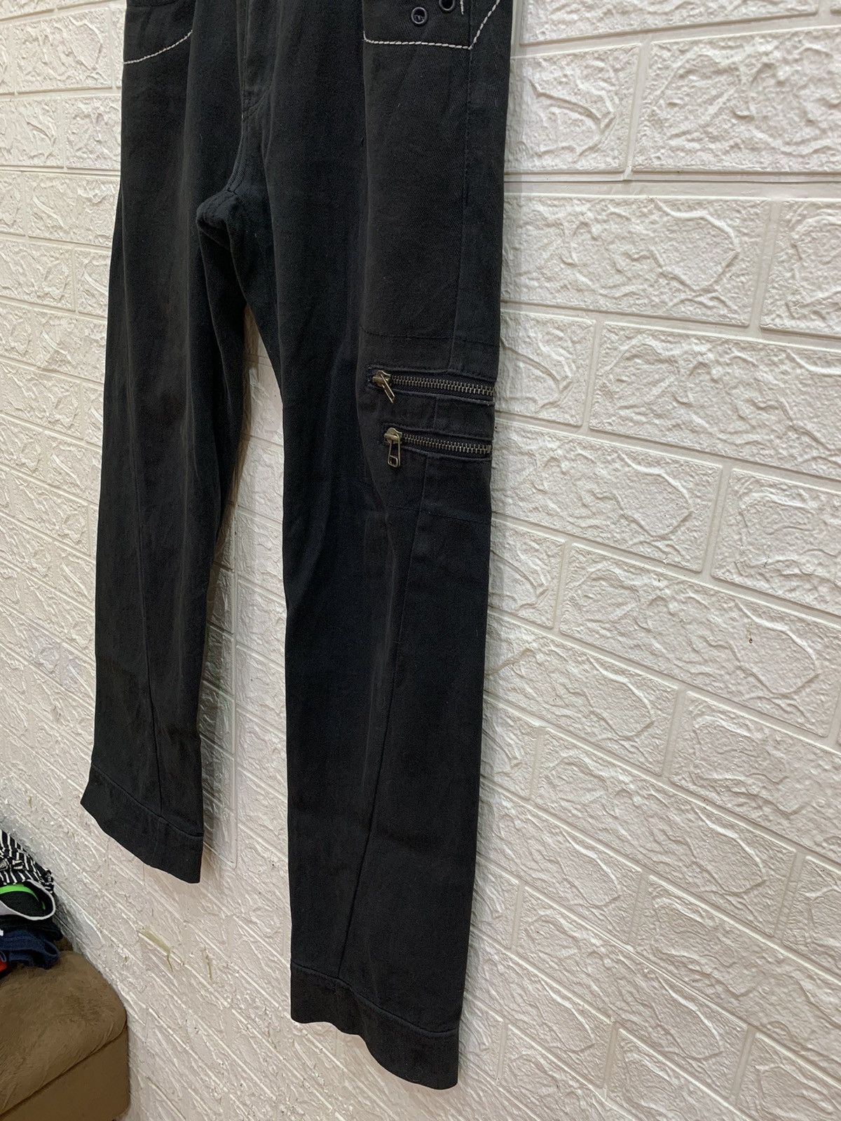 Beauty Beast Red pepper studded spiral line denim japanese jeans Size US 31 - 5 Thumbnail