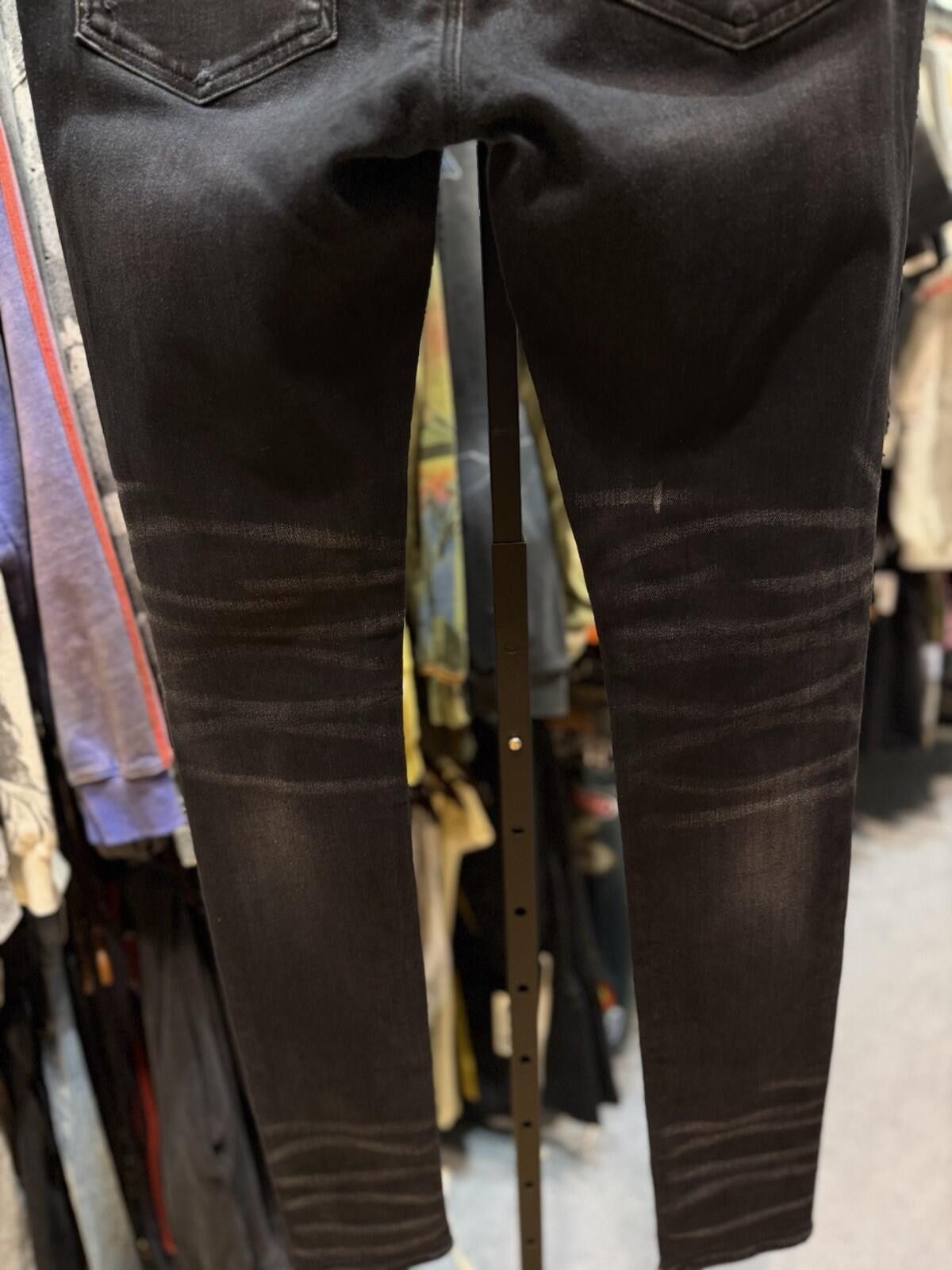 Amiri Size 33 - Amiri Black Jeans Rips Style Jeans 100% Authentic Size US 33 - 10 Thumbnail