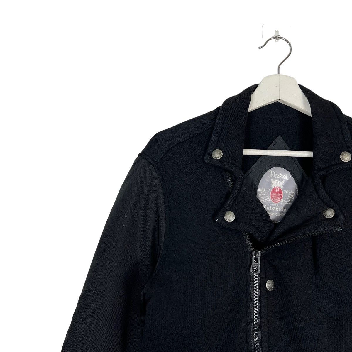 Diesel 🔥 DIESEL DOUBLE COLAR RIDER MOTO HYBRID JACKET Size US M / EU 48-50 / 2 - 9 Thumbnail