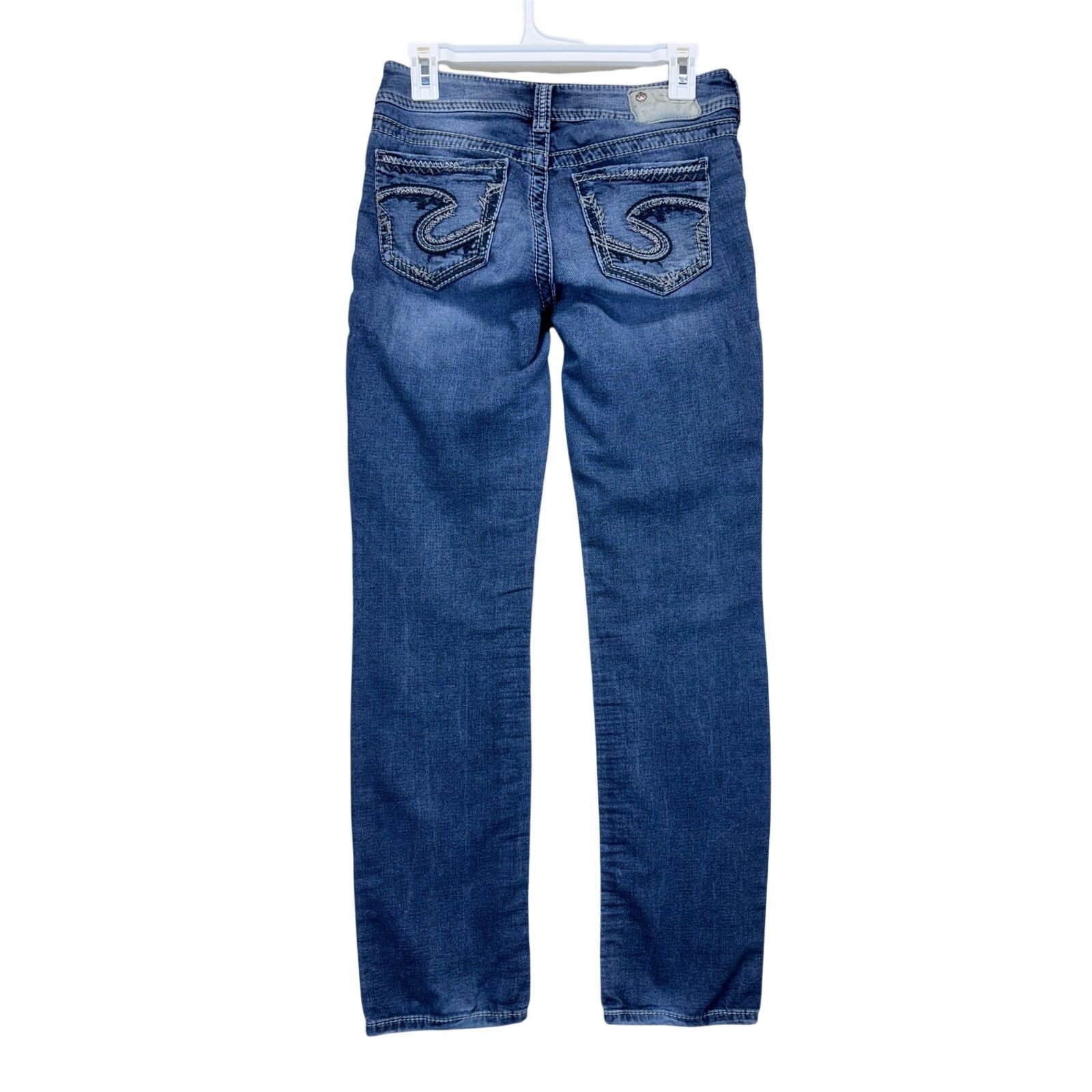 The Unbranded Brand Silver Jeans Suki Mid Straight Women’s 27x32 Stretch Jeans Size 27" / US 4 / IT 40 - 2 Thumbnail