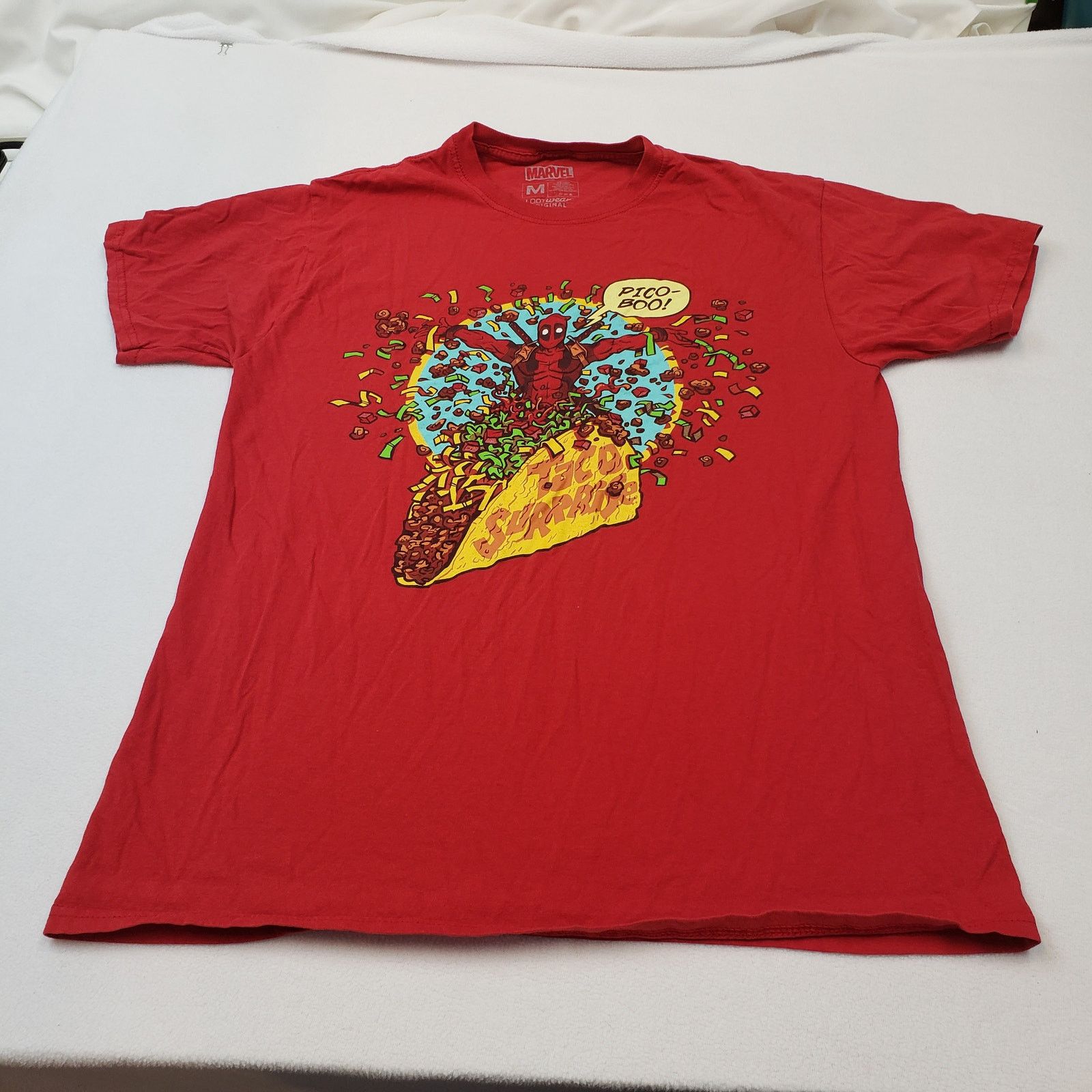 Marvel Comics Marvel Deadpool Shirt Men Medium Lootcrate Taco Surprise Size US M / EU 48-50 / 2 - 8 Thumbnail