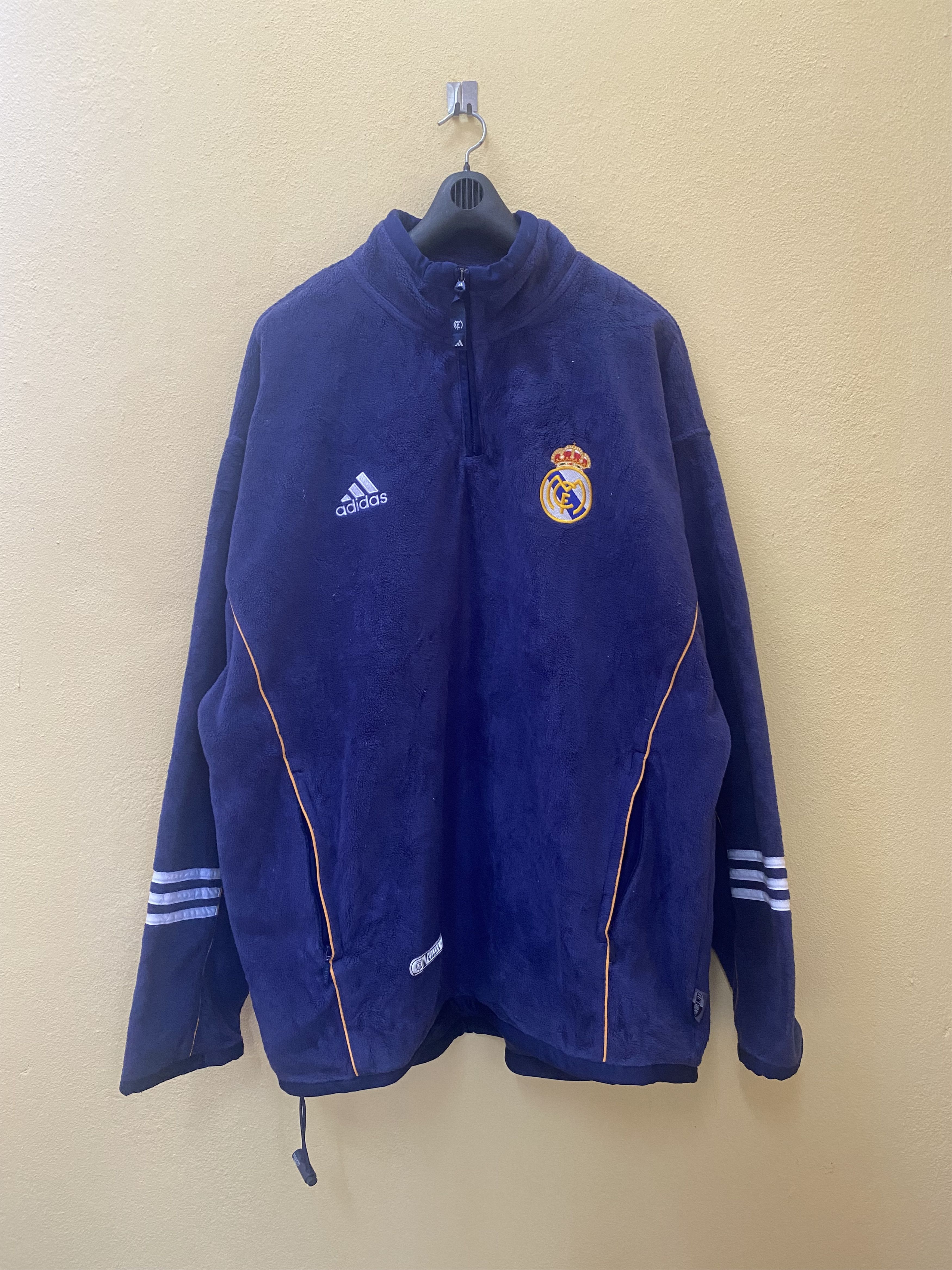Adidas × Vintage Adidas Real Madrid fleece zipped Size US XL / EU 56 / 4 - 1 Thumbnail