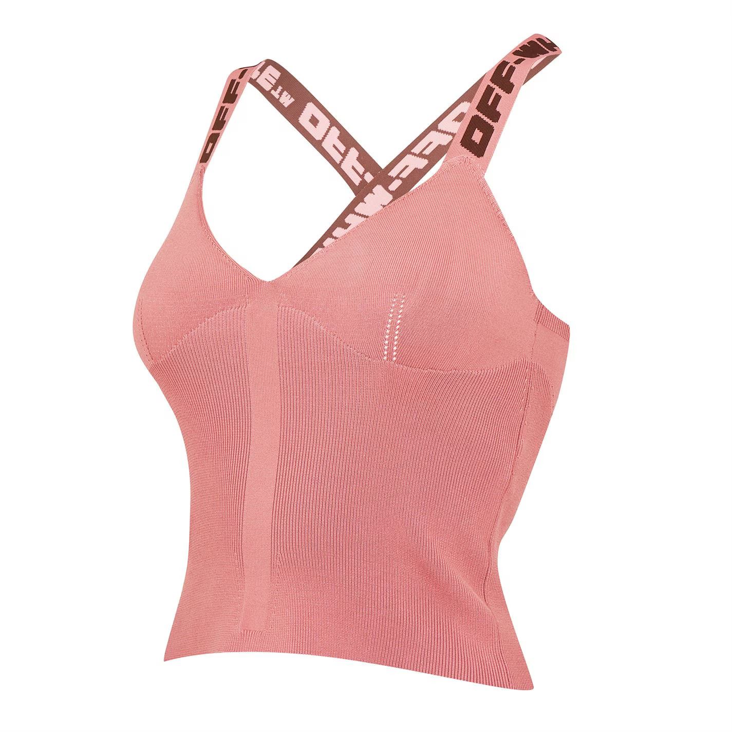 o1g2r1mq1224 Logo Band Tank Top in Pink