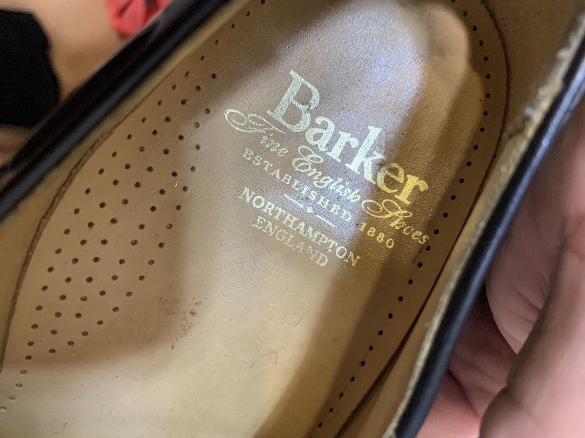 Barker × Genuine Leather × Vintage Vintage Barker Black Leather Loafers Tessel Made in England Size US 11 / EU 44 - 13 Thumbnail