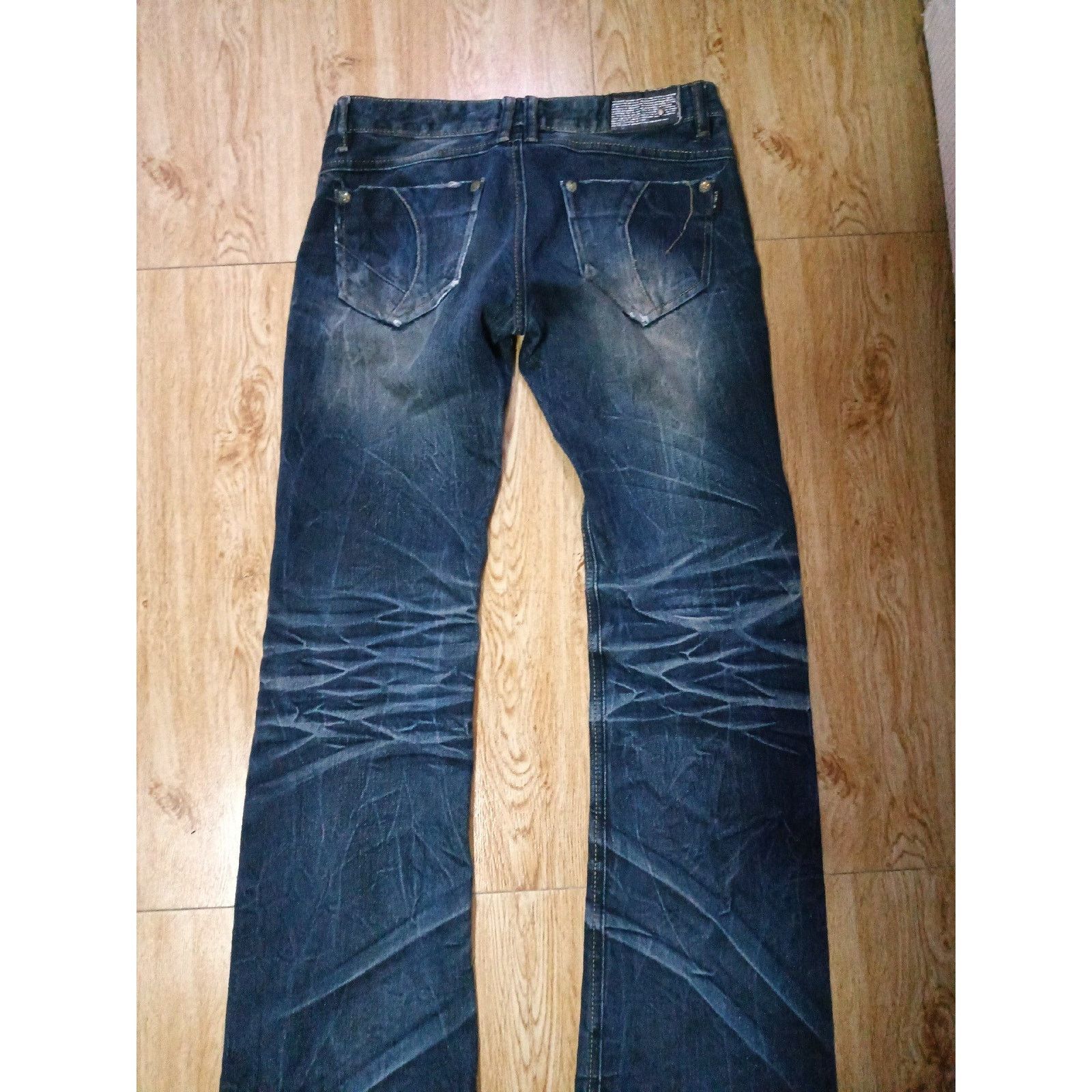 Hysteric Glamour × Undercover Vintage Japanese Brand Faded Wash Low-rise Denim Jeans Blue Size 30" / US 8 / IT 44 - 2 Thumbnail