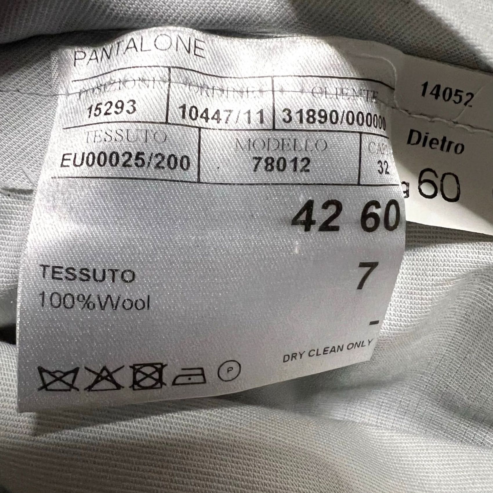 Canali Canali 1934 Pants Mens Gray Wool Dress Pants 40 Regular Inseam 31 Trousers Mens Size US 40 / EU 56 - 6 Thumbnail