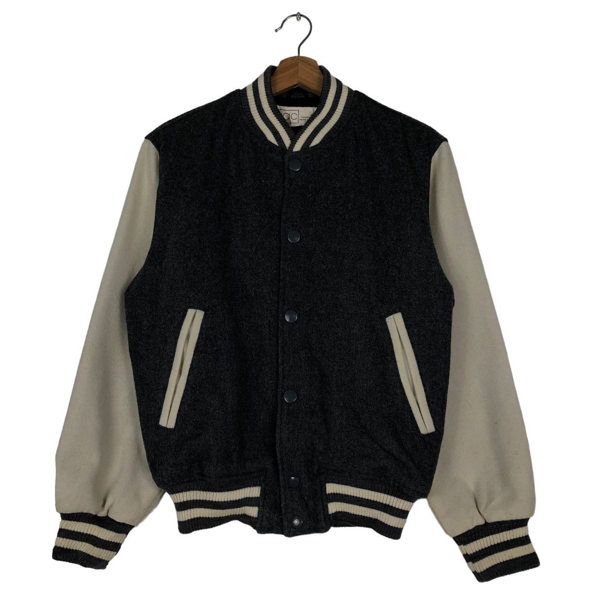 Japanese Brand 🔥Vintage Varsity Bomber Jacket Jac Japan Wool Issey Miyake Size US M / EU 48-50 / 2 - 1 Thumbnail