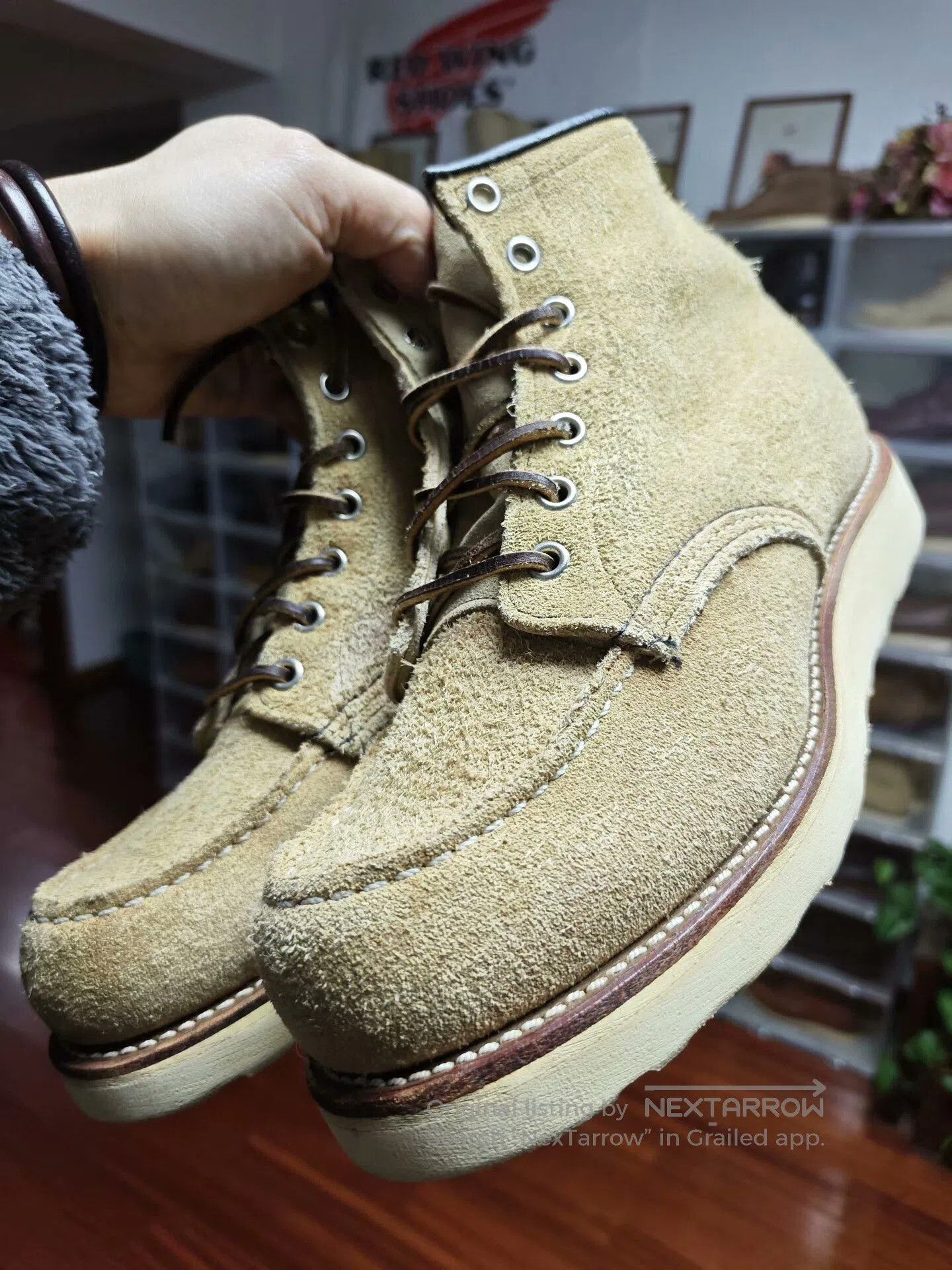 Red Wing Redwing 8173 with Embroidered Logo. Size US 6.5 / EU 39-40 - 1 Thumbnail