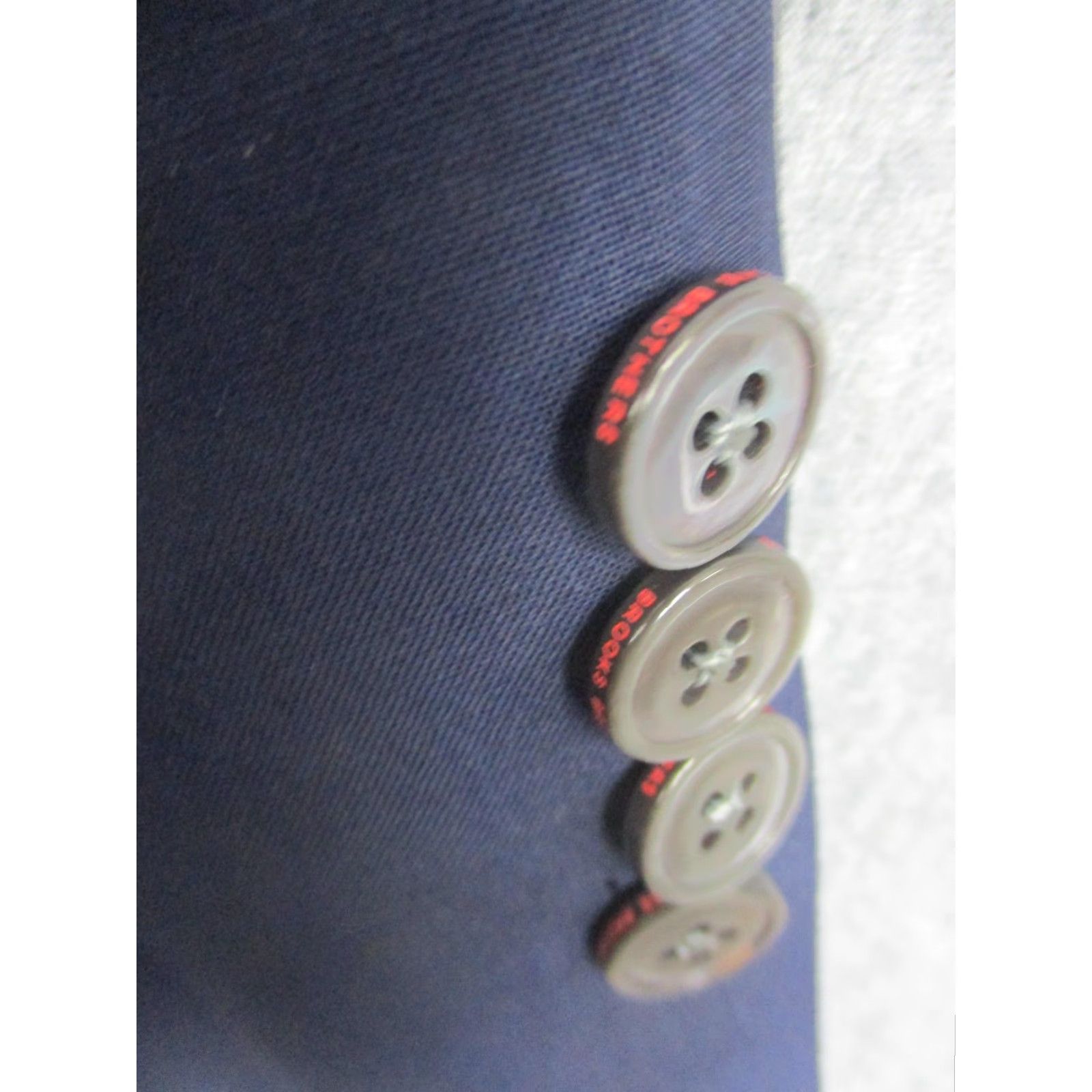 Brooks Brothers Brooks Brothers Blazer Mens 48R Navy Wool Mohair Fitzgerald Single-Breasted Notch Lapel 2-Button Formal Suit Jacket Size 48R - 6 Thumbnail