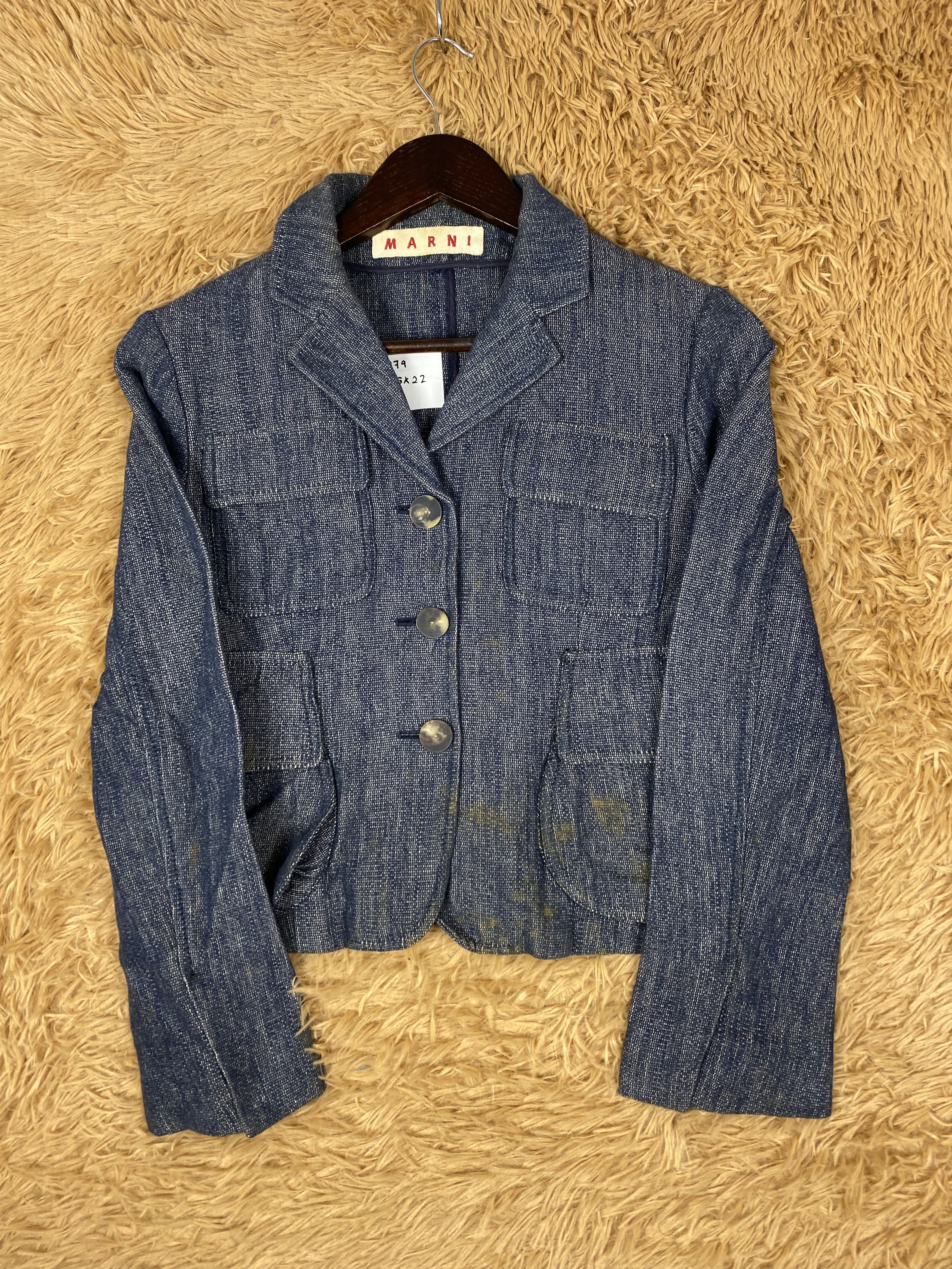 Marni Vintage Marni Button Jacket DJ0979 Size US XXS / EU 40 - 4 Thumbnail