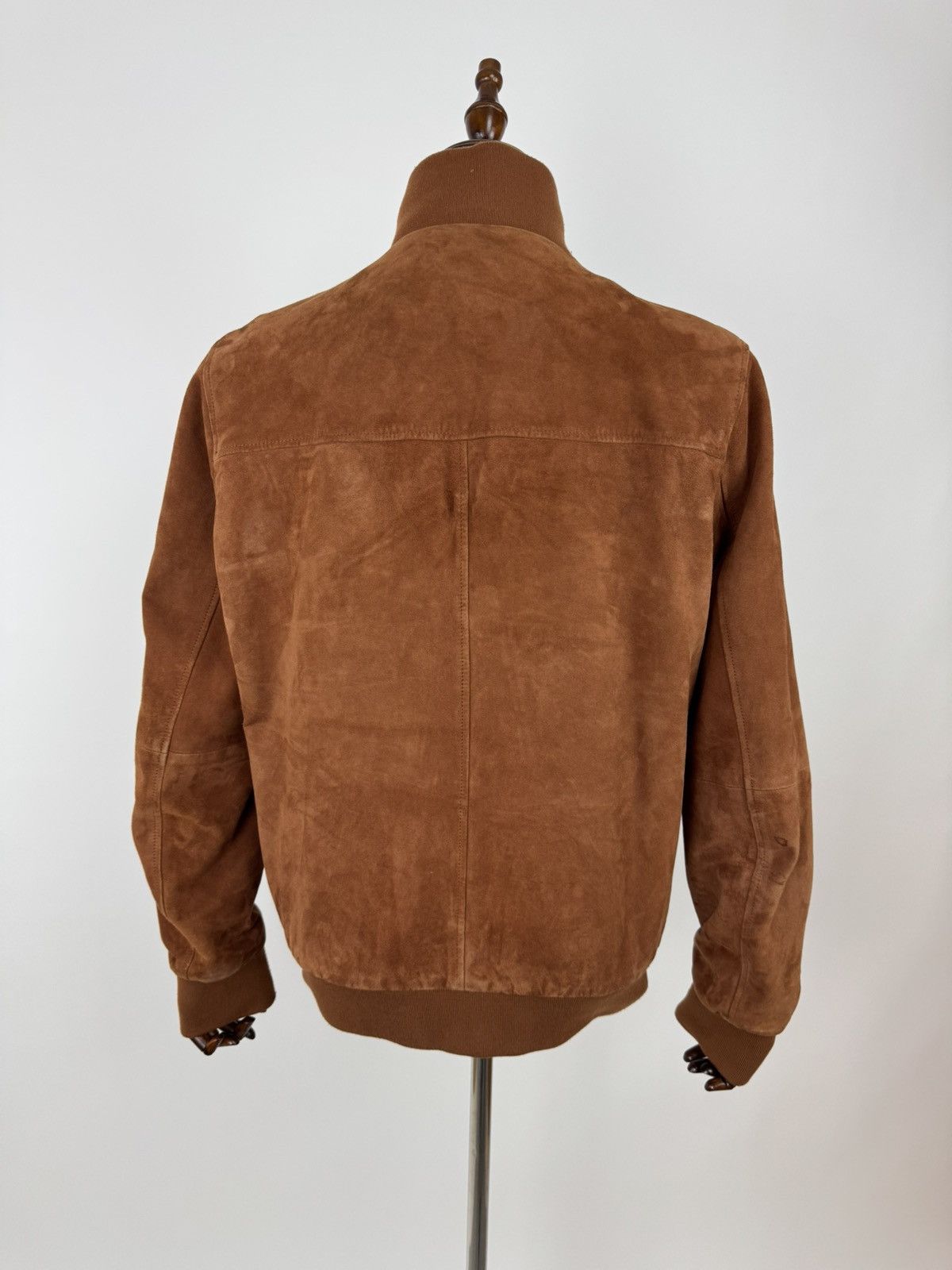 Designer × McGregor DISTINCTION MCGREGOR Suede Sports Bomber Leather Jacket Size US L / EU 52-54 / 3 - 5 Thumbnail