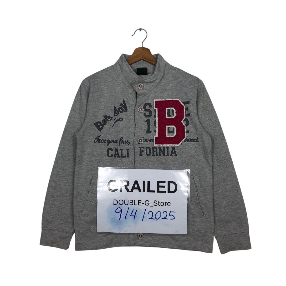 📌Vintage Zipper Sweater Bad Boy Big Logo Design Punk Style