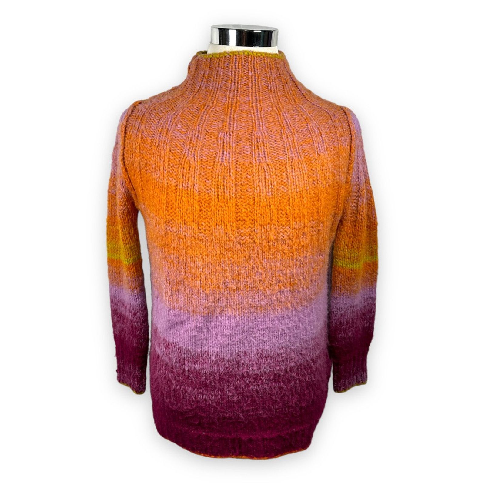 Anthropologie Anthropologie Womens Sweater Orange Pink Ombre Chunky XXS Size XXS / US 00 / IT 34 - 1 Thumbnail