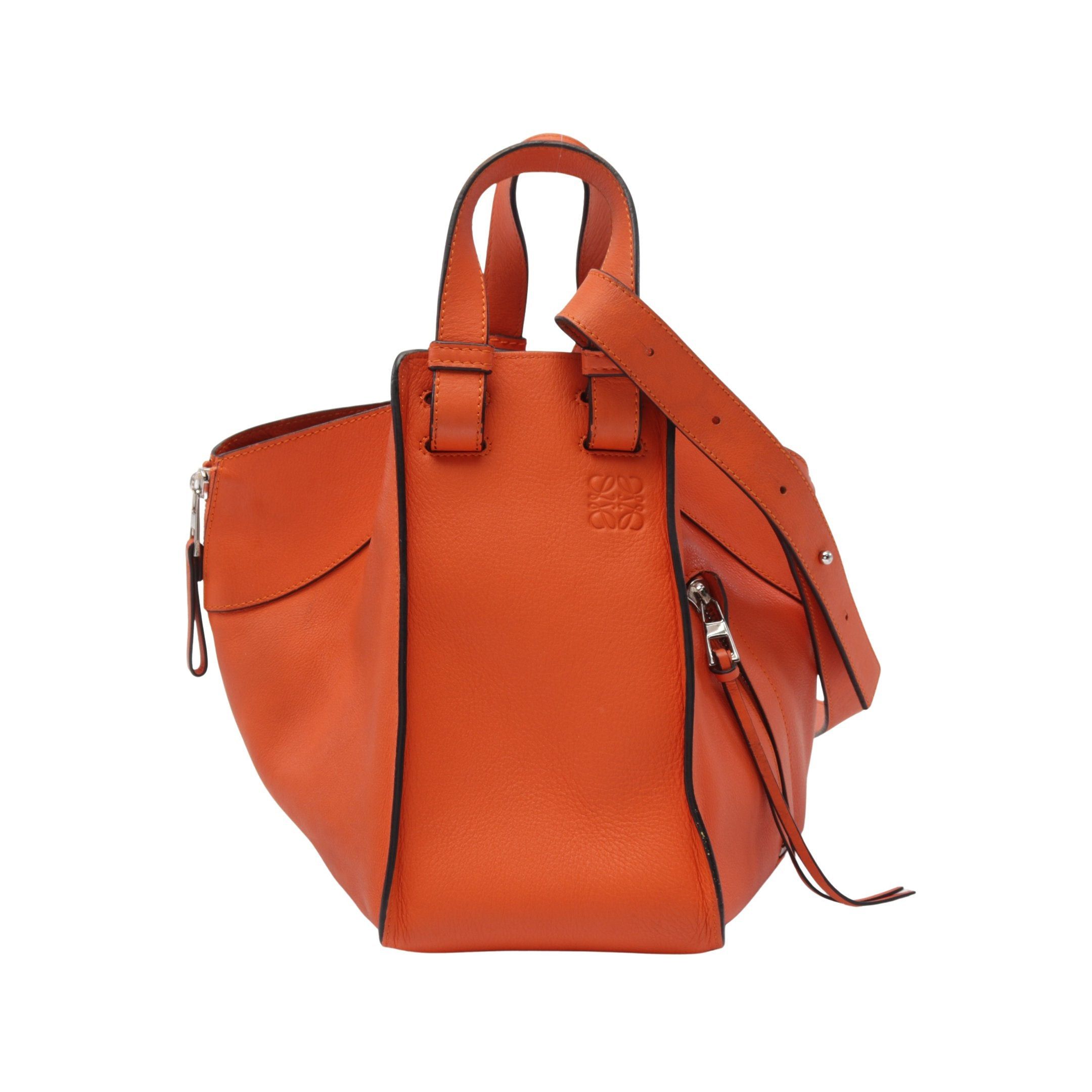Loewe Loewe Hammock Small Handbag Leather Orange Size ONE SIZE - 1 Thumbnail