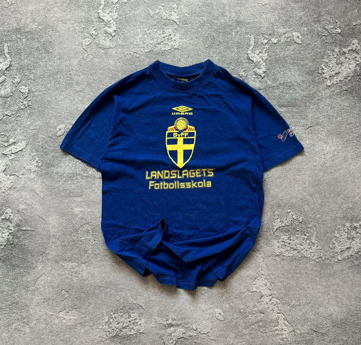 Umbro × Vintage Umbro S Sweden 🇸🇪 SVFF svenska tee T-shirt polo jersey Size US S / EU 44-46 / 1 - 1 Thumbnail