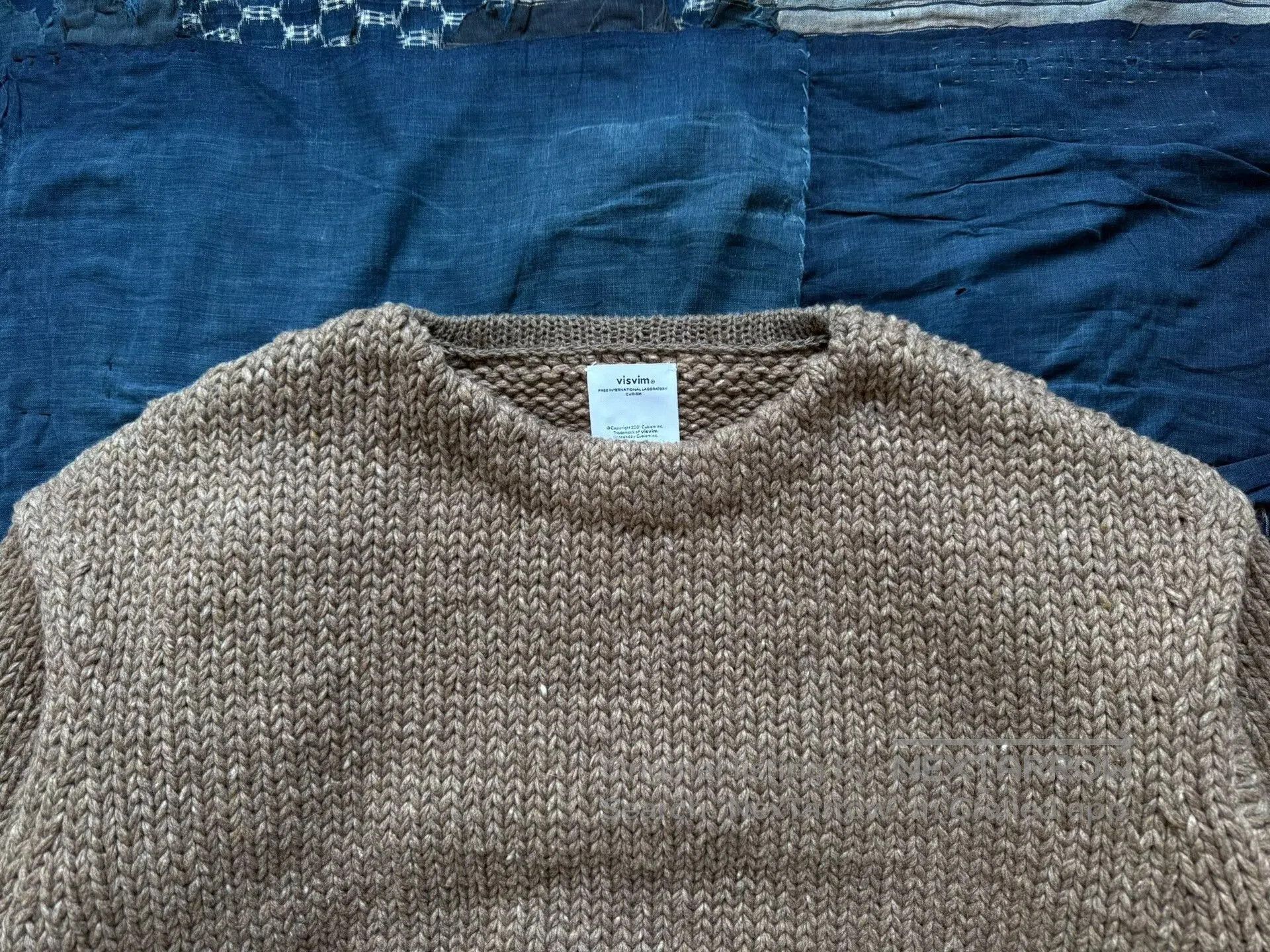 Visvim visvim amplus boatneck hand knit sweater. Size US M / EU 48-50 / 2 - 4 Thumbnail