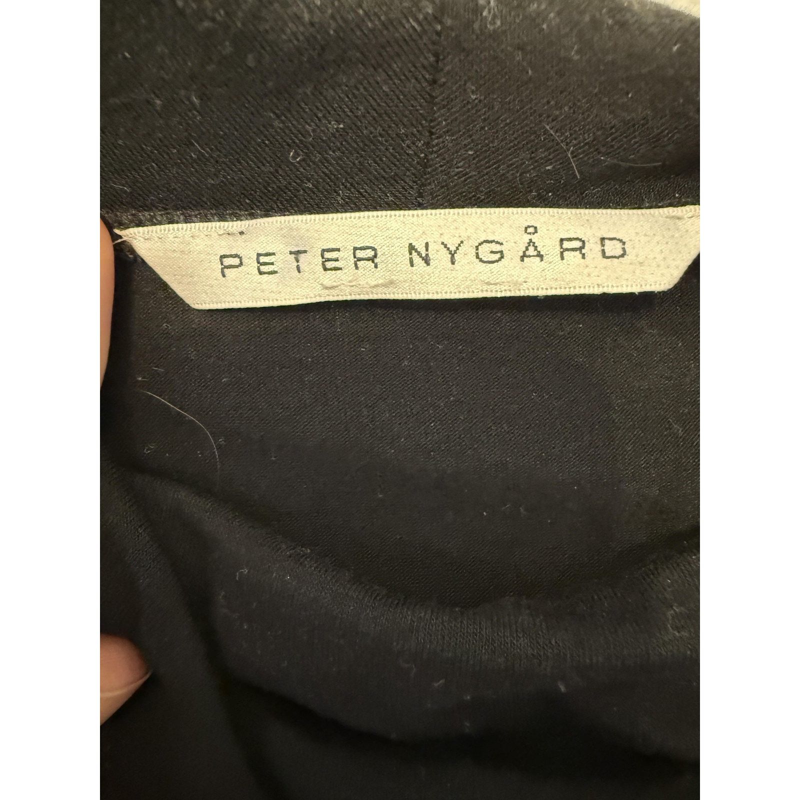 Nygard Peter Nygard Blouse Womens XL Black Cowl Neck 3/4 Sleeve Size XL / US 12-14 / IT 48-50 - 2 Thumbnail