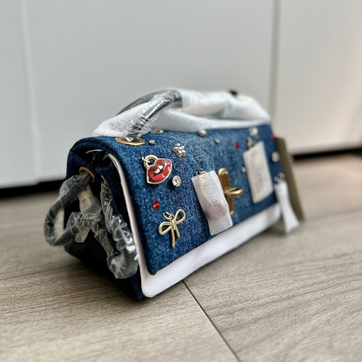 Marc Jacobs Marc Jacobs The Trinket Charm Denim Mini Dual Bag NWT Size ONE SIZE - 6 Thumbnail