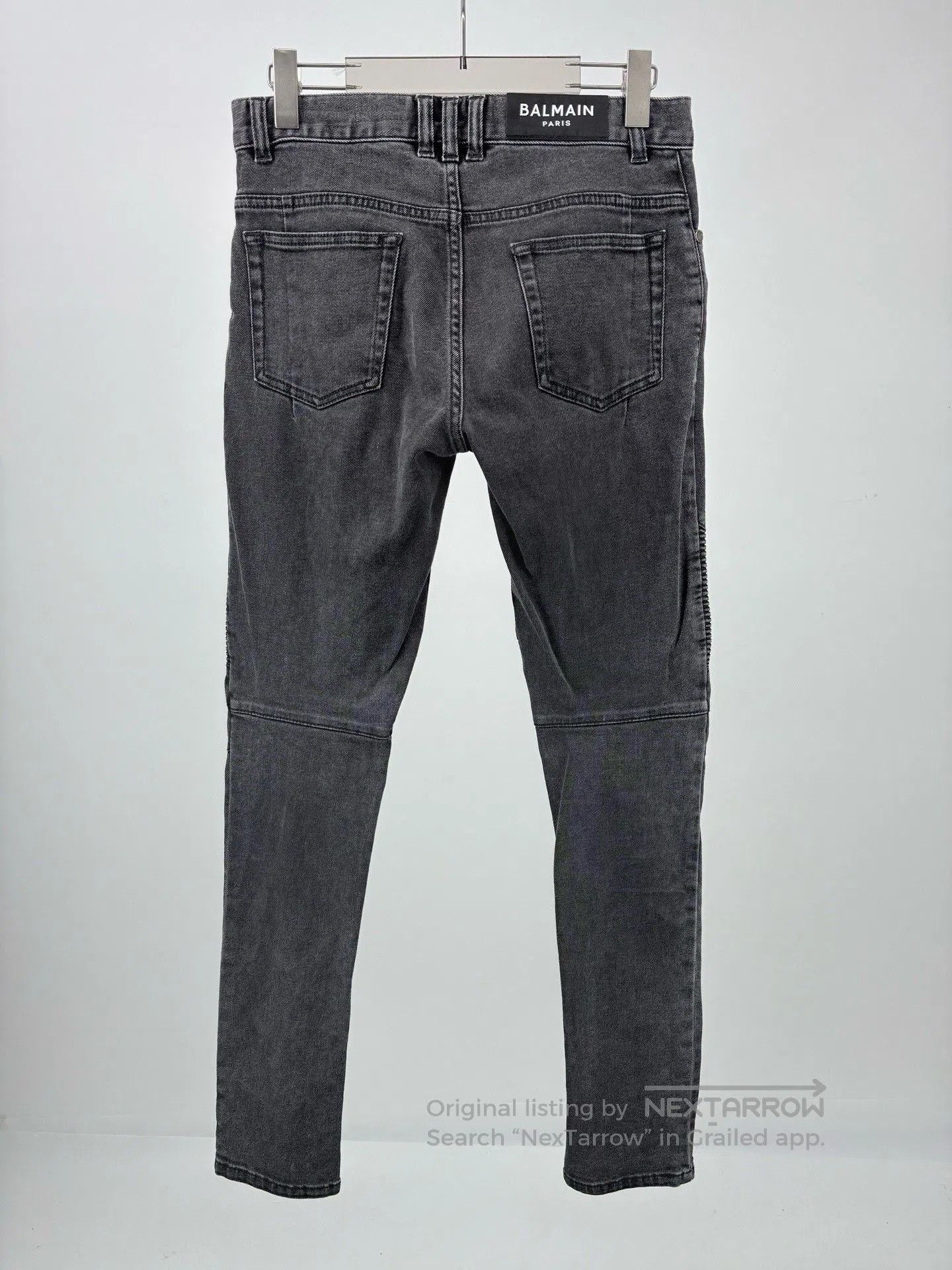 Balmain Balmain Washed Distressed Patchwork Jeans. Size US 30 / EU 46 - 2 Thumbnail