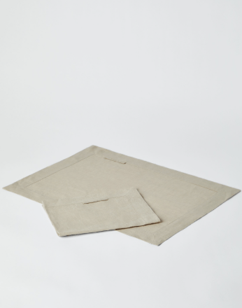 Brunello Cucinelli o1la1rc1a0325 Size: OS/Placemat in Beige Size ONE SIZE - 1 Thumbnail