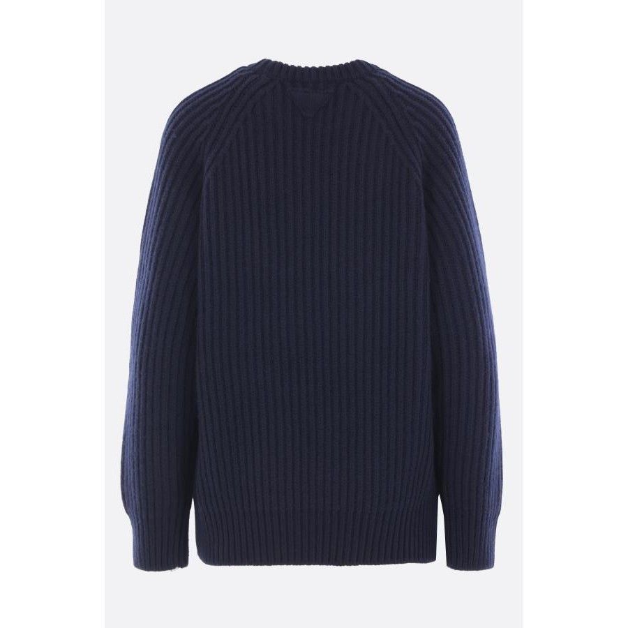 Prada PRADA Blue Wool Cashmere Safety Pin Sweater New & Authentic Size S / US 4 / IT 40 - 2 Thumbnail