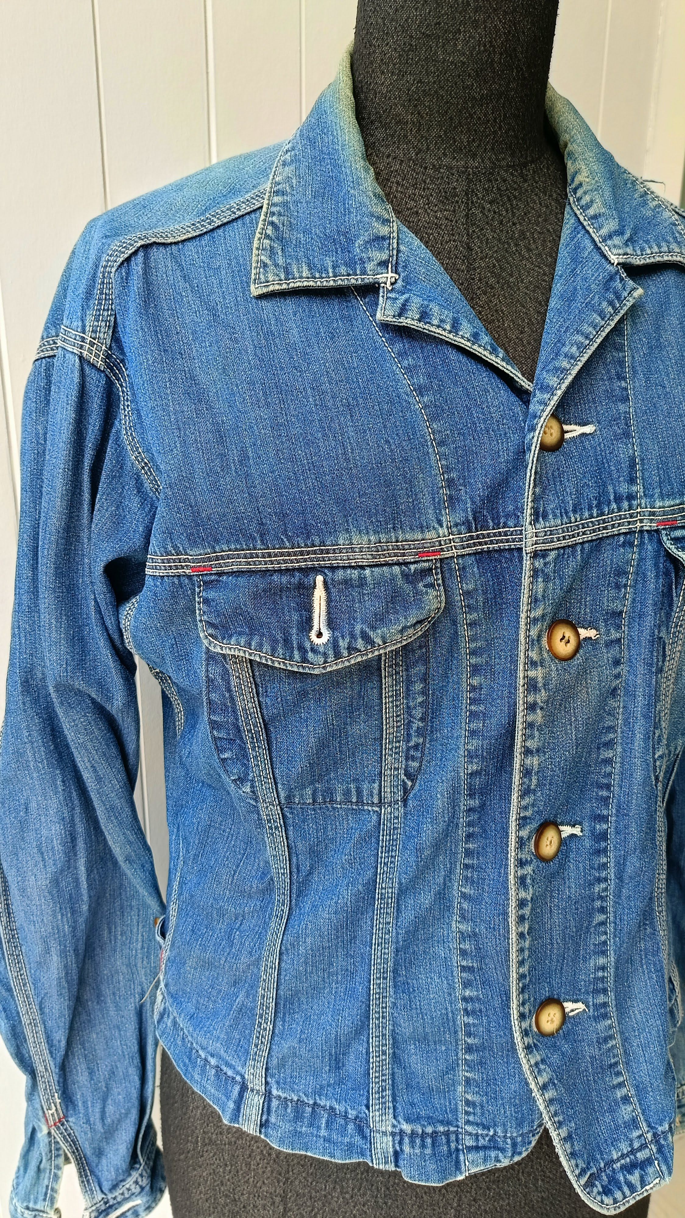 45rpm 45RPM by R Japan 90s denim line indigo slim ladies jacket Size S / US 4 / IT 40 - 5 Thumbnail