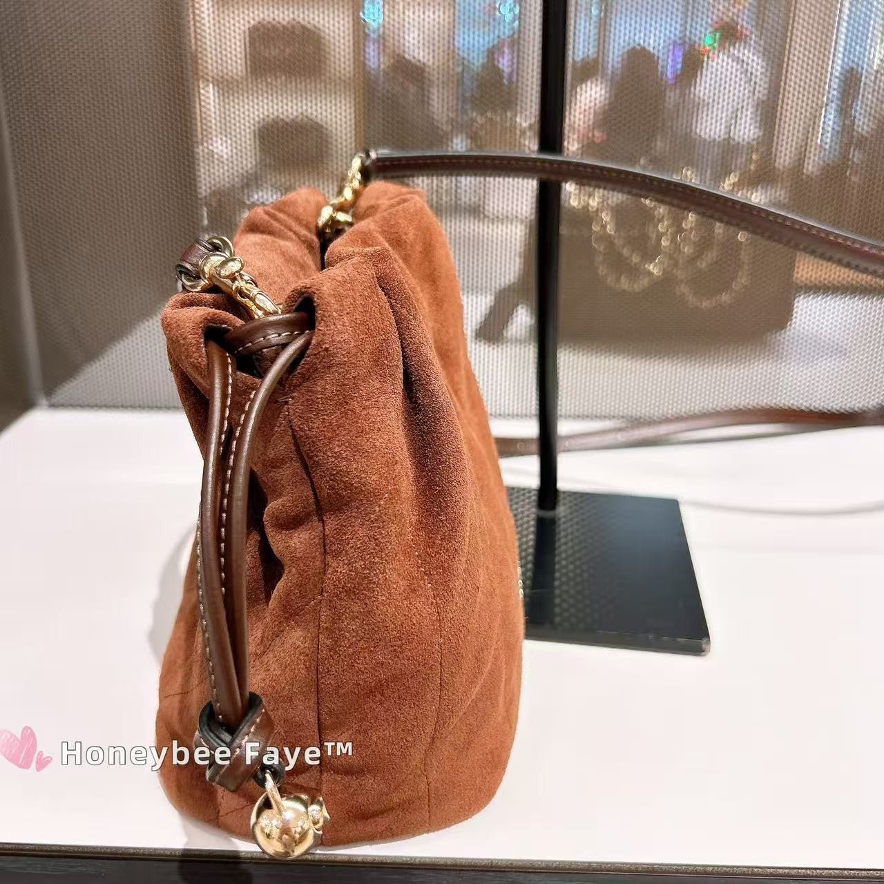 Coach Faye Mini Drawstring Bag With Quilting CDC42 Size ONE SIZE - 4 Thumbnail