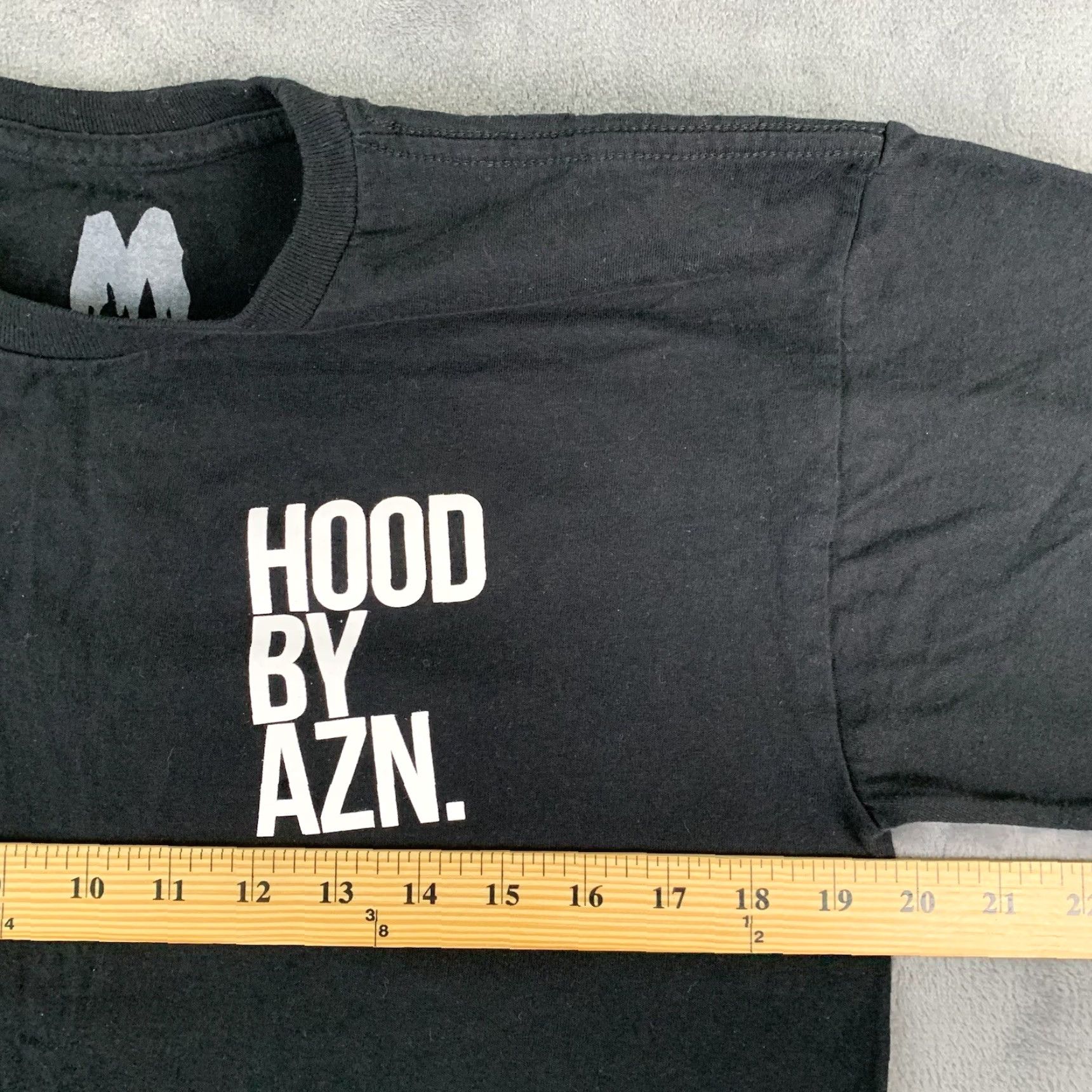 Vintage HOOD BY AZN HBA Black Short Sleeve T-Shirt Size M Logo Mens Size US M / EU 48-50 / 2 - 6 Thumbnail