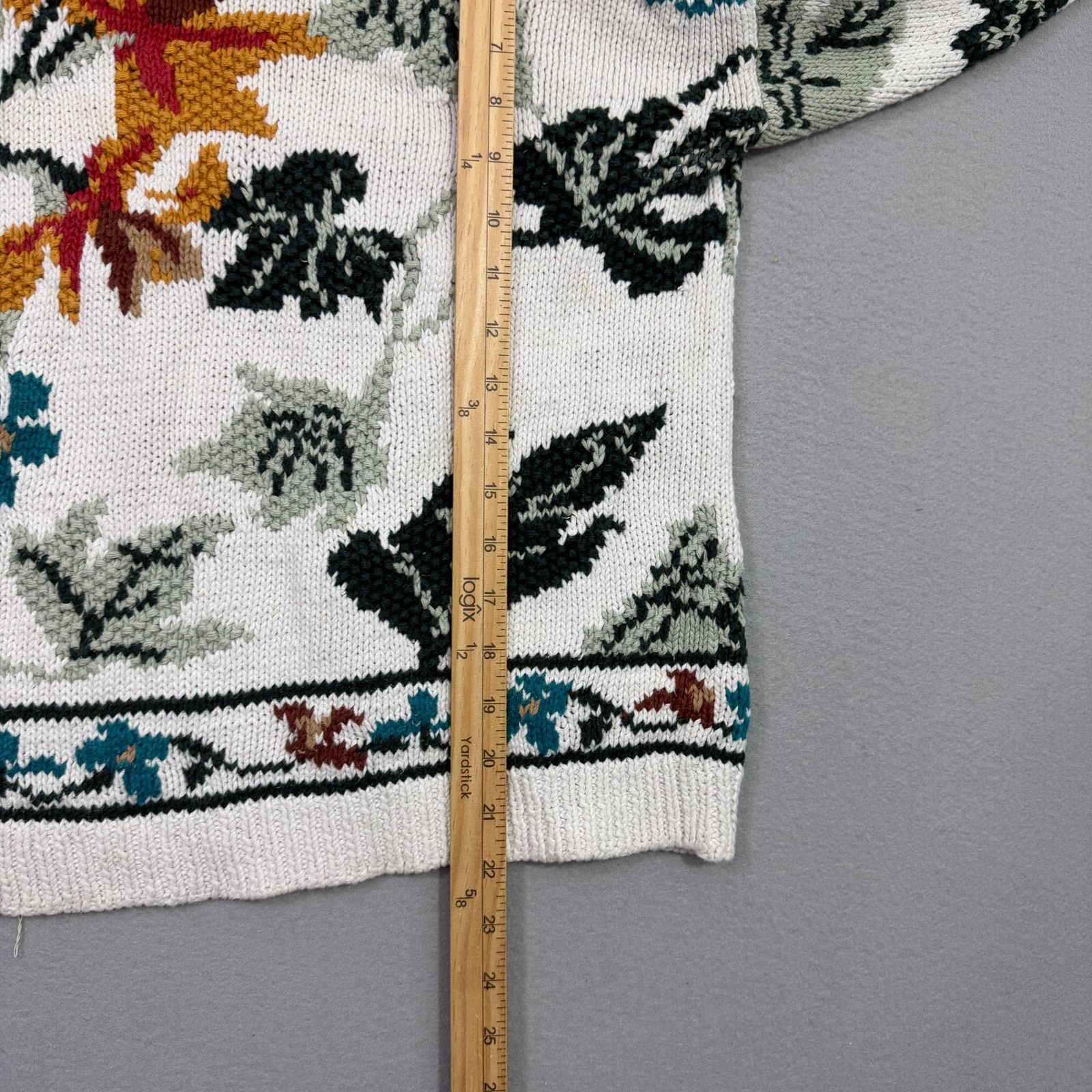 Vintage Vintage Cape Isle Knitters Sweater Women's Small Floral 90s Size S / US 4 / IT 40 - 12 Thumbnail