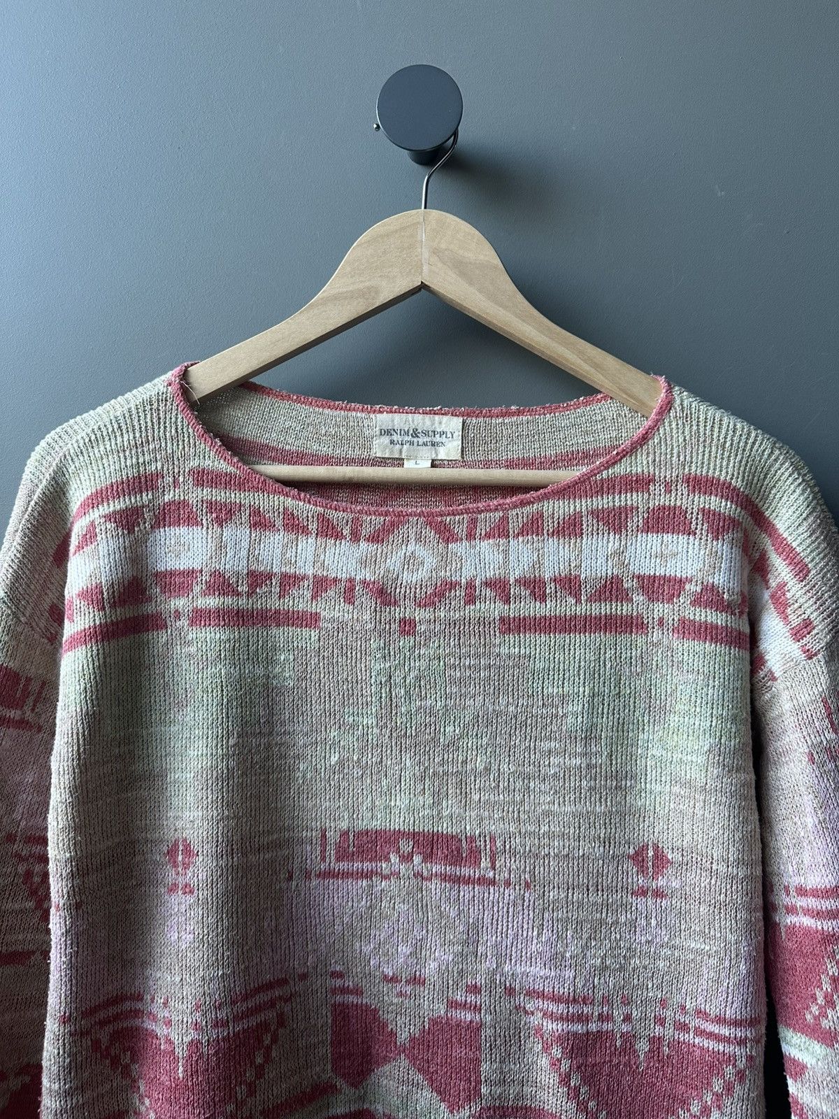 Denim & Supply Ralph Lauren Denim & Supply Ralph Lauren Navajo 3 Pattern Knit Sweater Size L / US 10 / IT 46 - 2 Thumbnail