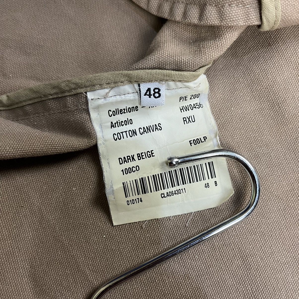 Helmut Lang “SAMPLE” Helmut Lang Dark Beige Raw Canvas Vest Jacket Size US M / EU 48-50 / 2 - 10 Thumbnail