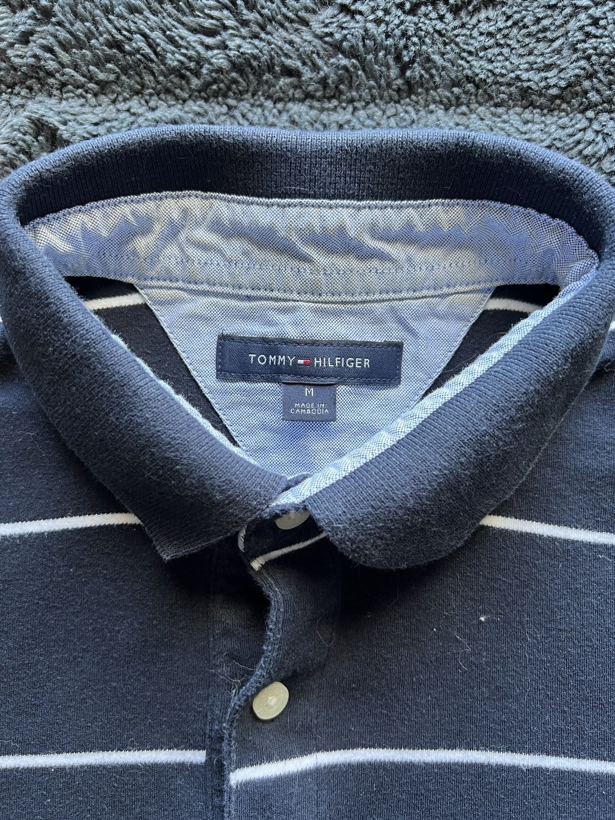 Tommy Hilfiger Tommy Hilfiger Striped Polo Size US M / EU 48-50 / 2 - 3 Thumbnail