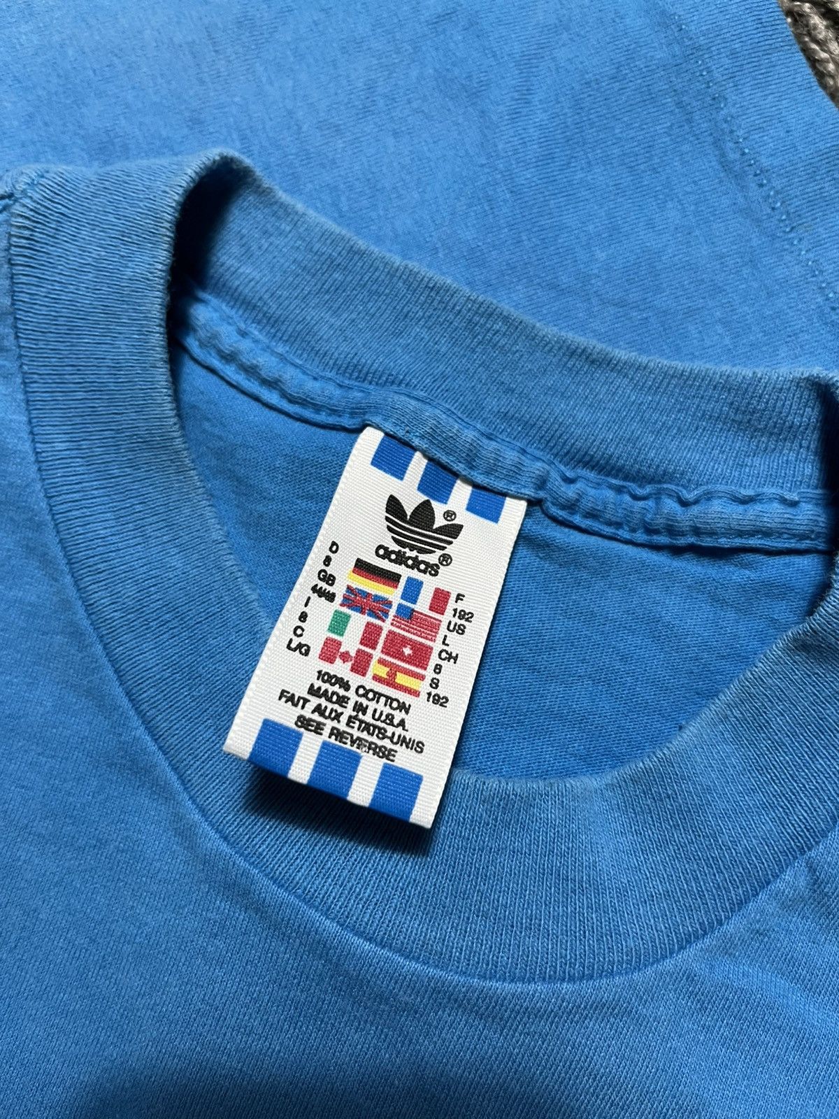 Adidas RARE 😍 ADIDAS BASKETBALL VINTAGE 1990’s COTTON USA T-SHIRT Size US L / EU 52-54 / 3 - 4 Thumbnail