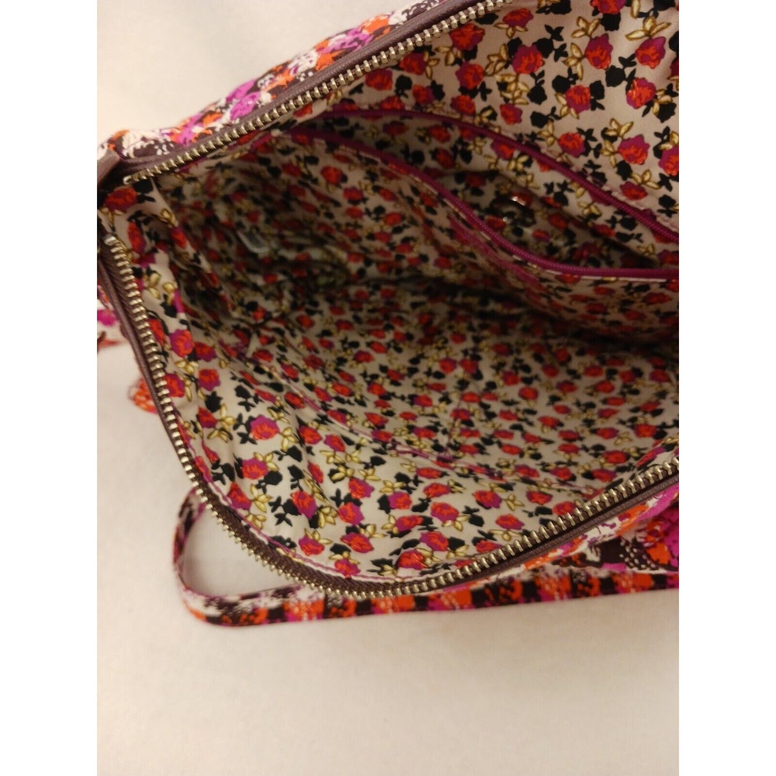 Vera Bradley VERA BRADLEY CROSSBODY Pink Orange Shoulder Bag Houndstooth Size ONE SIZE - 8 Thumbnail
