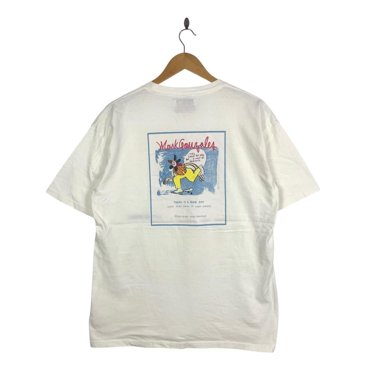 Other MARK GONZALES SKATEBOARD White Pride Poem Tee Shirt Size US L / EU 52-54 / 3 - 1 Thumbnail