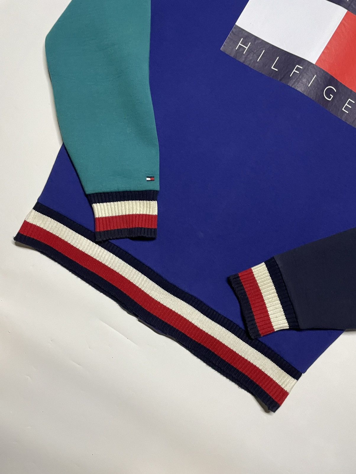 Tommy Hilfiger × Tommy Jeans × Vintage Tommy Hilfiger Varsity Scuba sample Biglogo jacket Size US M / EU 48-50 / 2 - 17 Thumbnail