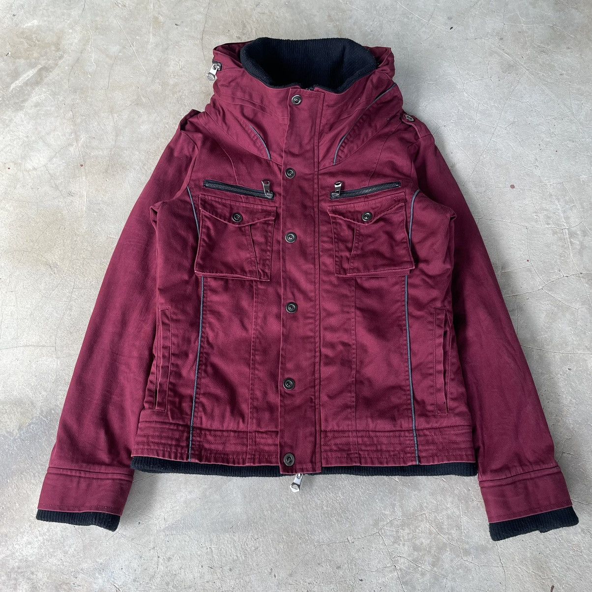 14th Addiction 🇯🇵 TESS BONO MULTIPOCKET GOTHIC PUNK LGB GOA INSPIRED JACKET Size US S / EU 44-46 / 1 - 1 Thumbnail