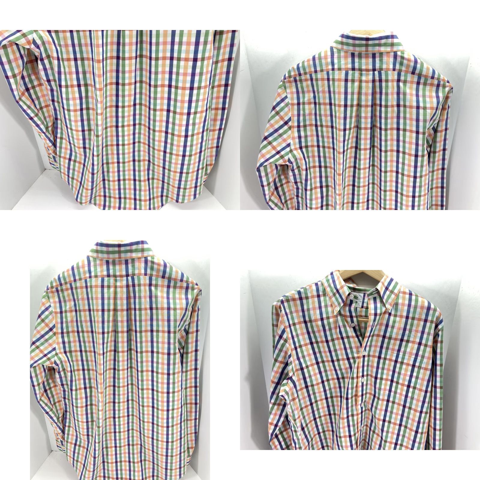 Brooks Brothers Brooks Brothers Original Polo Dress Shirt Men L Striped Long Sleeve Button-Up Multicolor Shirt Size 42R - 8 Thumbnail